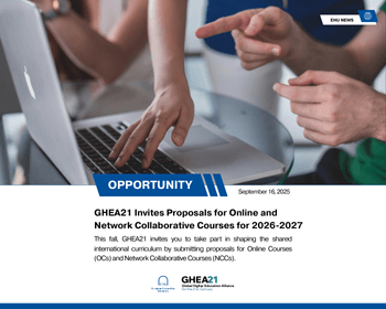 GHEA21 запрашае падаваць заяўкі на анлайн-курсы і Network Collaborative курсы на 2026–2027 навучальны год
